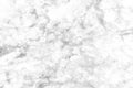 White marble texture with subtle grey veins Royalty Free Stock Photo