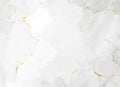 White marble vector texture. Gold cracked kintsugi background. Elegant card