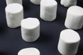 White marshmellow on dark background Royalty Free Stock Photo