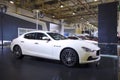 White maserati ghibli car