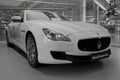 White Maserati Quattroporte