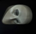 White mask in blurred motion Royalty Free Stock Photo