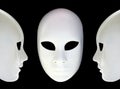 White masks Royalty Free Stock Photo