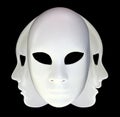 White masks Royalty Free Stock Photo