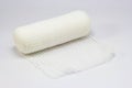 White medical cotton gauze bandage Royalty Free Stock Photo