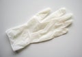 White medical glove on white