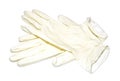 White medical latex gloves closeup Royalty Free Stock Photo