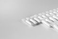 White Medical Suppositories in Blister strip - pills on white background