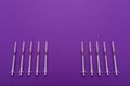 1-ml syringes isolated on a bright background