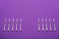 1-ml syringes isolated on a bright background