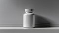 White Medicine Bottle On Shelf Royalty Free Stock Photo