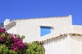 White mediterranean house detail Formentera