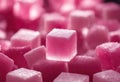 White Melvin Isolated Cubes Turkish Delight Background Royalty Free Stock Photo