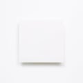 White memo pad, empty paper on white background Royalty Free Stock Photo