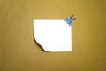 White Memo Paper Royalty Free Stock Photo