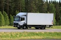 White Mercedes-Benz Atego Delivery Truck Transport