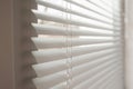 White metal blinds in the office Royalty Free Stock Photo