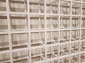 White metal lattice of squares with shadows Royalty Free Stock Photo
