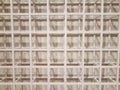 White metal lattice of squares with shadows Royalty Free Stock Photo