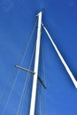 Metal sailing ship mast Royalty Free Stock Photo