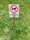 No dogs sign