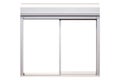 White metal window frame Royalty Free Stock Photo