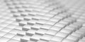 White metallic abstract geometrical cube array pattern background