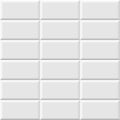 White metro tiles seamless background. Subway brick horizontal pattern for kitchen, bathroom or outdoor architecture