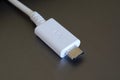 White micro USB plug