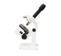 White microscope including cliping path Royalty Free Stock Photo