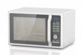 White microwave oven, 3D rendering