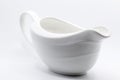 a white milk jug against a white background Royalty Free Stock Photo