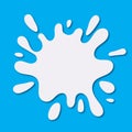 White milk splash icon Royalty Free Stock Photo
