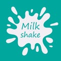 White milk splash icon Royalty Free Stock Photo