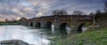 White Mill Bridge over the River Stour near Sturminster Marshall, UK Royalty Free Stock Photo