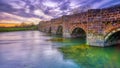 White Mill Bridge over the River Stour near Sturminster Marshall, UK Royalty Free Stock Photo