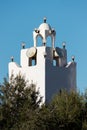 A white minaret of an Ibadi Mosque in Djerba