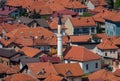 White minaret in Visoko, Bosnia and Herzegovina, Europe