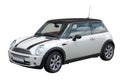 White mini car Royalty Free Stock Photo