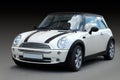 White mini car Royalty Free Stock Photo