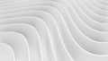 White minimal striped background, 3D line pattern, abstract white gray waves. Background for business presentations Royalty Free Stock Photo