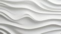 White minimalistic waves abstract background. Generative AI