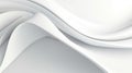 White minimalistic waves abstract background. Generative AI