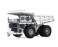 White Mining Truck Isolated