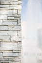 White misty brick wall for background. Royalty Free Stock Photo