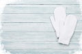 White mittens Royalty Free Stock Photo