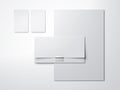 White mock up with blank business cards Royalty Free Stock Photo