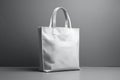 White mock up Canvas Bag on Grey Background Royalty Free Stock Photo