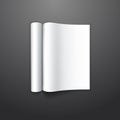 White mockup broshure 3d with shadow