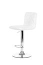 White modern bar Chair isolated over white background Royalty Free Stock Photo